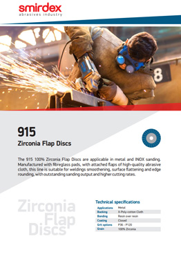 915 - 100% Zirconia flap discs
